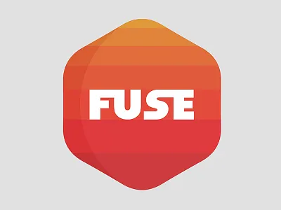 Fuse Logo design fuse graphic hue james logo orange panter red