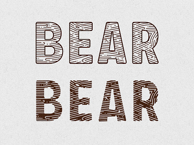 Bare Bear graphic designer logo logo design oooo projects real released soon top secret wood grain