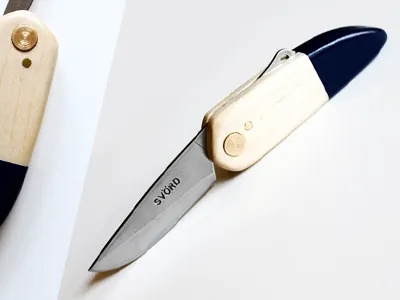 KUT new shape handmade knife paint wood