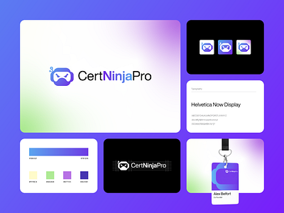 Ninja logo and brand style guide brand identity brand presentation brand style guide corporate identity creative logo custom branding minimal ninja logo modern ninja logo ninja ninja design ninja logo professional branding simple ninja logo tech branding tech logo tech ninja logo trending logo