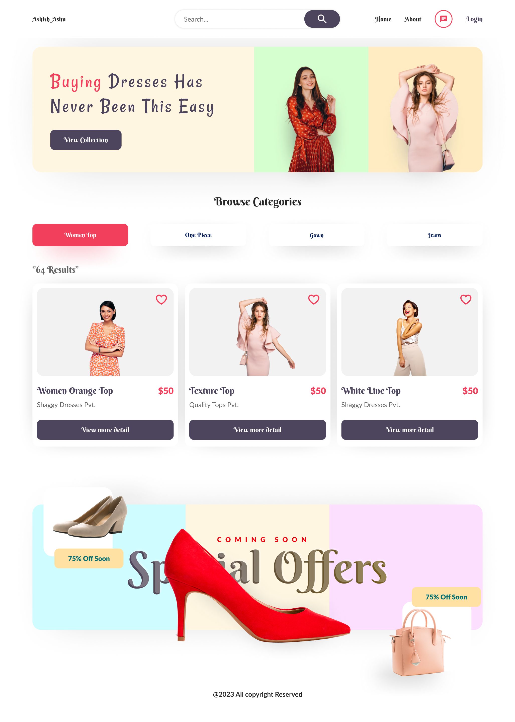 Example of Html & Css Web Design Conversion