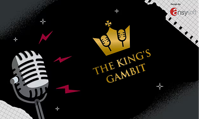 The logo named "The King's Gambit" designed by Ansysoft adobeillustrator businesspodcast challengesofbeingaman entrepreneurship financepodcast financetips lifehacks lifepodcast logodesign maleexperiences masculinity menshealth menspodcast mentalhealthformen thekingsgambitpodcast