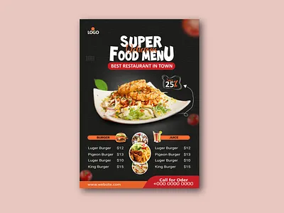 Restaurant / Food Menu design branding design foodlovers foodmenu graphic design marketing menudesign menumagic menus modern restaurantmenu