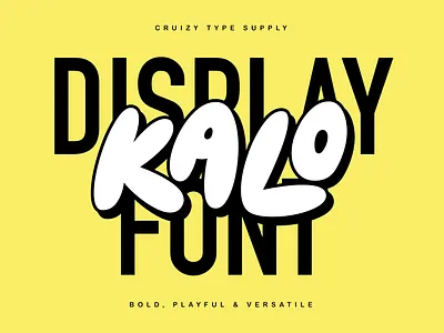 KALO Display Font branding cute displayfont download font font fulcolor fun funky ligature playful font typedesign typography