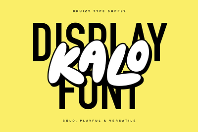 KALO Display Font branding cute displayfont download font font fulcolor fun funky ligature playful font typedesign typography