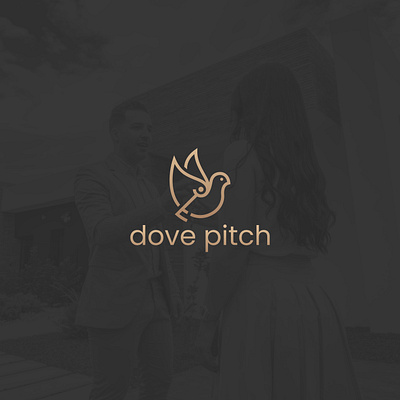 Dove Pitch: Minimalist Line Art Logo for a Rental Business brand identity branding design design logo graphic graphic design illustration line line art logo logo design logo inspiration logo maker logos logotype minimal minimalist modern simple unique