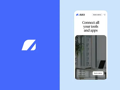 AiKit - Branding & Website ai ai kit brand branding kit logo logotype mark mobile symbol ui ux web