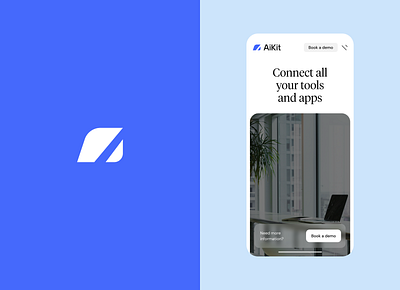 AiKit - Branding & Website ai ai kit brand branding kit logo logotype mark mobile symbol ui ux web