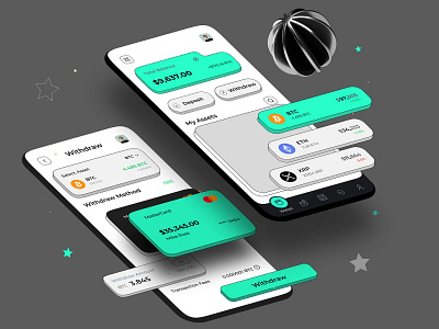 Crypto Mobile App Design graphic design ui