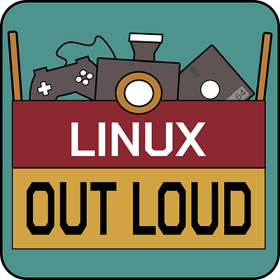 Linux Out Loud Logo branding graphic design linux logo