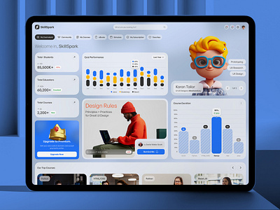 SkillSpark: Your Ultimate Learning Companion e learning education education app education platform innovation learning modern education online learning product design skill building ui uiux design ux inspiration