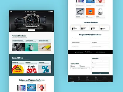 Gadget store: landing page adobe ps ecommerce website figma figma to weblow fintech websites gadget website landing pages prototyping ui ui design upwork ux design ux research ux writing web application webdesign webflow website landing pages wireframing wordpress