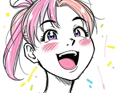 Joy Unveiled: A Quick Sketch of Pure Happiness animation