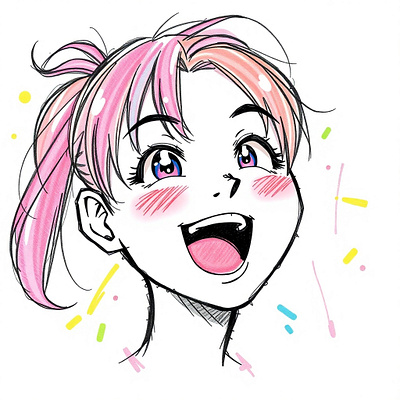 Joy Unveiled: A Quick Sketch of Pure Happiness animation