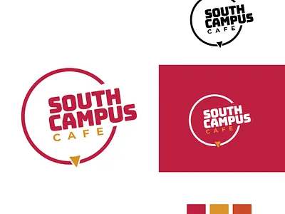 South Campus Cafe branding cafe campus graphic design logo south