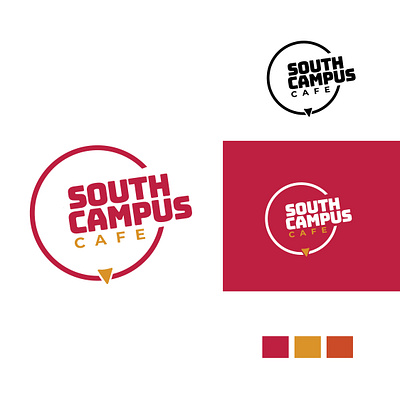 South Campus Cafe branding cafe campus graphic design logo south