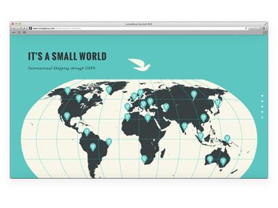 It's a Small World brill design illustration josh lumadessa website