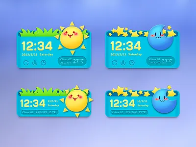 Cute Weather ui weather widget