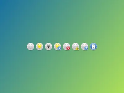 Tiny Lamp Icons energy icons lamp light map icons tiny