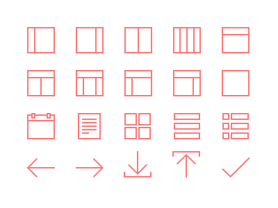 20 Line Icons freebie icons ios 7 layout minimal psd psddd ui web elements