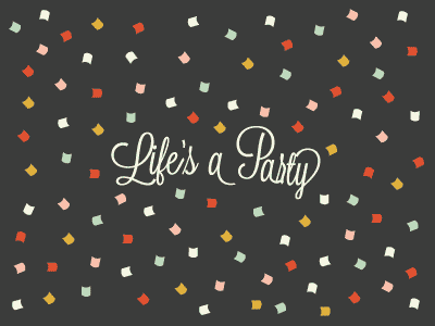 Life's A Party 2 branding color scheme confetti graphic design identity party thumbnail