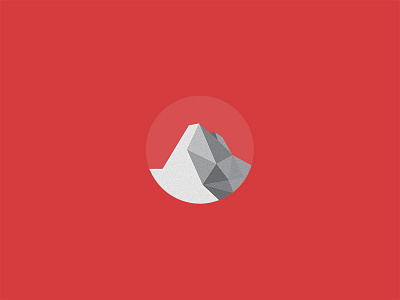 Symvoli agency circle circular creative digital logo low poly mountain