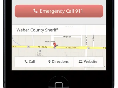 Crime Stoppers maps mobile design