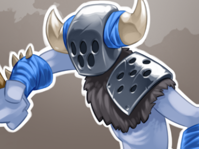 Horned cartoon comic drawing fighter game godsrule gogogic helmet horns texture unit