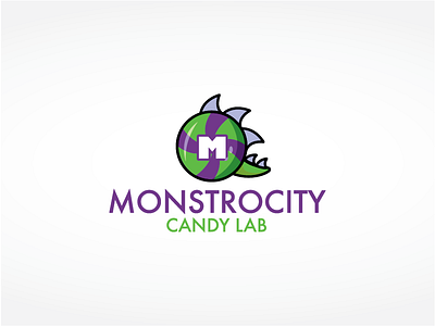 Monstrocity branding candy identity logo monster store