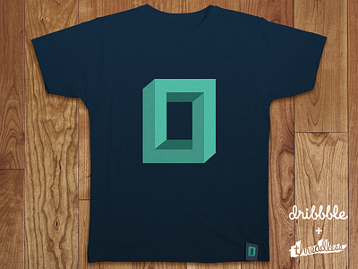 Emerald Design - Threadlesss x Dribbble branding competition contest design dribbble escher impossible logo square t shirt threadlesss win