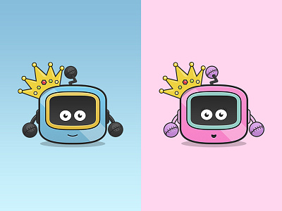 Royal Babies babies blue character colour cute pink robot royal