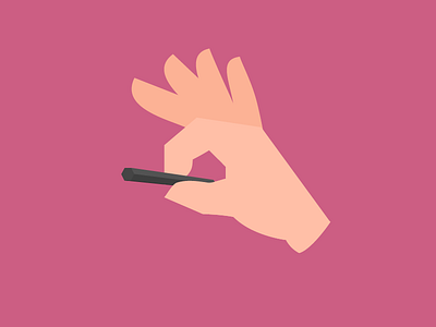 Almost Flat Hand flat design graphic hand illustration interface ui