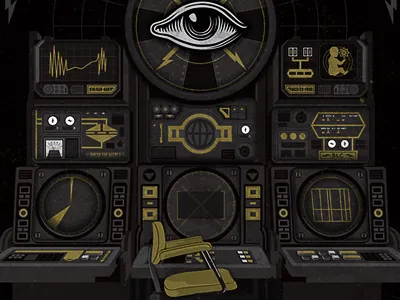 My work station design eye poster secret super texture top