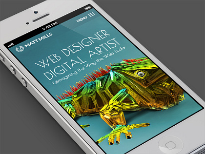 Matt Mills Mobile design iphone mobile responsive website