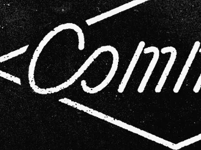 Common Type badge branding custom diamond identity lettering ligature logotype mono line script type typography