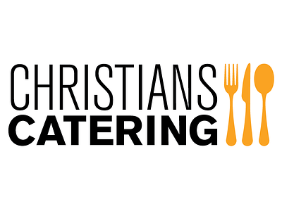 Christians Catering christians catering food logo typography