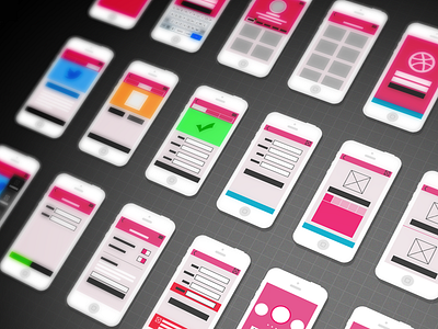 Dribbble APPS - IOS7 Version Flowchart app dribbble flow diagram flowchart ios7 phone ui