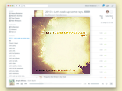 Rdio Playlist :: Summer 2013 playlist rdio summer