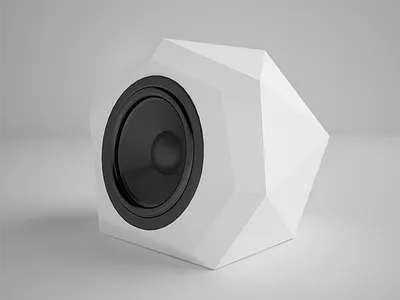 Speaker Marmal 3d bluetooth brand identity marmal maya minimal speaker vray white