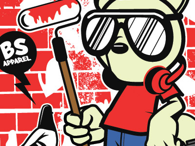 BS Apparel character design graphics illustration tee design