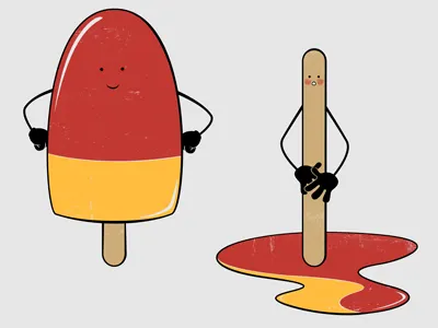Melting fun ice cream melting summer threadless