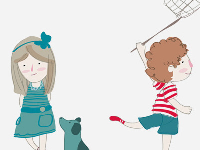 Kids Story / clothing store for children illustration