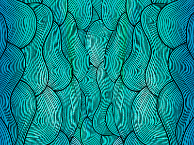 Ocean Flow Pattern flow illustration line work linear art linear illustration movement ocean pattern rapidograph sea waves