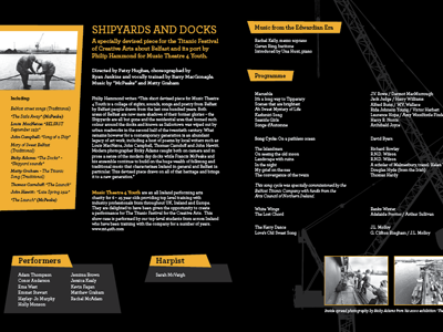 Titantic booklet corporate design leaflet typography