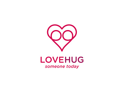 Lovehug Logo Design greeting cards logo design love lovehug portfolio valentines