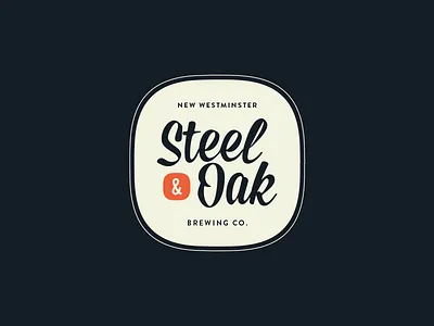 Steel & Oak Badge badge branding logo losttype mission script