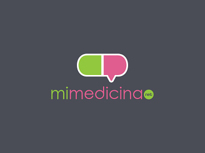 Icon: mimedicina.net brand branding logo pill
