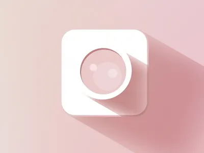 Flat Icon camera app flat icon ios mobile