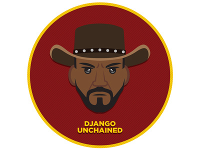 Django Unchained Illustration django illustration movies round