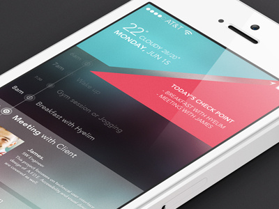 Today's Check Point app design app concept ios7 mobile schedule ui ux